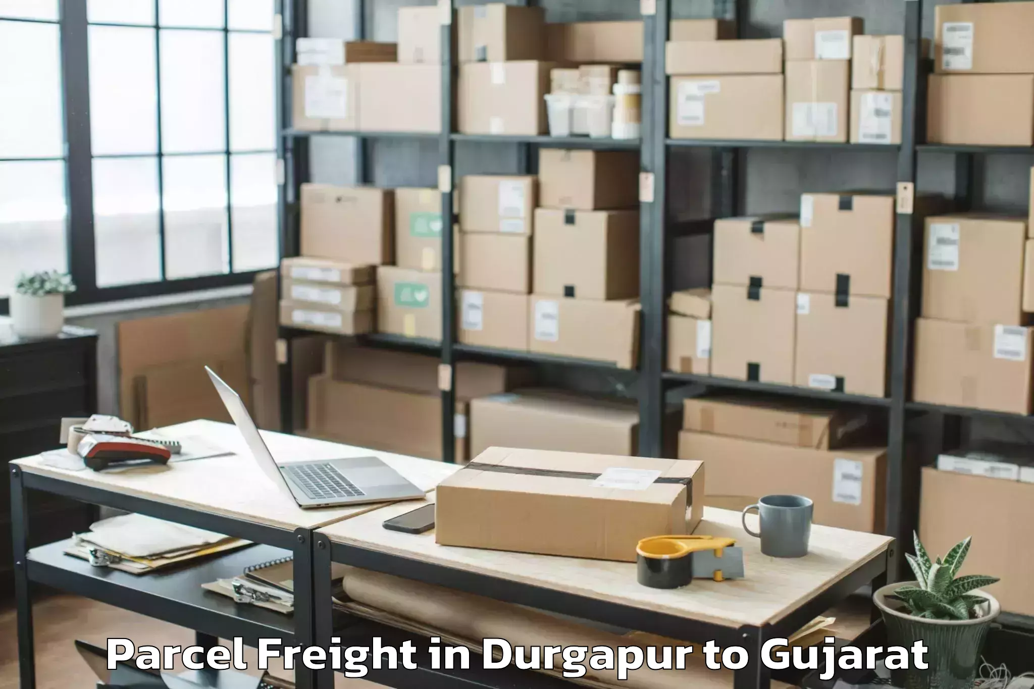 Top Durgapur to Kalol Parcel Freight Available